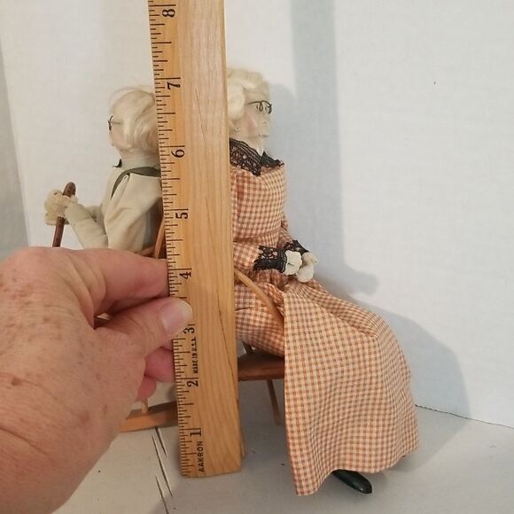 Grandma & Grandpa Dolls Handmade by Rena's Dough Or - Picture 7 of 15